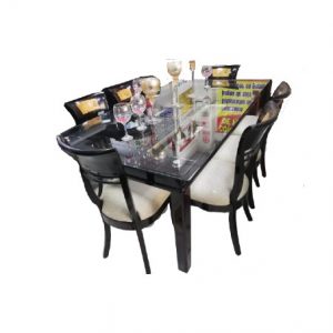 Mueble de comedor con espaldar curvo 8 sillas a crédito